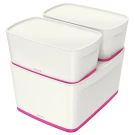 Leitz MyBox Aufbewahrungsbox 31,8 x 19,1 x 12,8 cm 1-tlg. perlweiß/pink