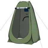 CLIPOP Faltzelt 120x120x190cm UV Schutz Faltzelt, Personen: 1, Pop-up Campingzelt Duschzelt mit Tragetasche grün