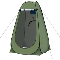 CLIPOP Faltzelt 120x120x190cm UV Schutz Faltzelt, Personen: 1, Pop-up Campingzelt Duschzelt mit Tragetasche grün
