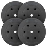 MAXXIVA Hantelscheiben-Set Zement 4x10kg Gewichte Schwarz Gewichtsscheiben 40 kg