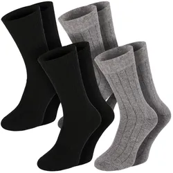 Chili Lifestyle Wollsocken MERINO super warm 4 Paar Weichbund Winter