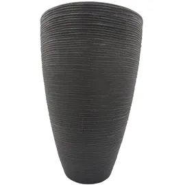 Jelenia Plast Rillentopf Ø 27,5 x 43,5 cm anthrazit