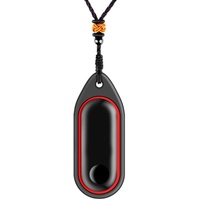 UKCOCO Uhrenarmbänder Fitnessuhr Silikonhülle Ersatz Mit Seil Halskette für Band 3 (schwarz rot) Athletisches Handgelenkband Übungsuhr