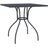 vidaXL Gartentisch 80 x 80 x 72,5 cm Anthrazit/Stahlgeflecht