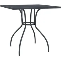 vidaXL Gartentisch 80 x 80 x 72,5 cm Anthrazit/Stahlgeflecht