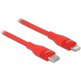DeLock USB-C auf Lightning 1 m Rot