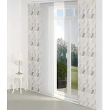 Wirth Schiebegardine WIRTH "Bray" Gr. 4, grau (hellgrau), B:60cm H:245cm, Jacquard, Baumwolle, Polyester, Gardinen