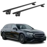 Aurilis OMAC Dachträger Aluminium TÜV geprüft für Mercedes E Klasse S213 Kombi 2017-2023 – Für integrierte Dachreling – T Nut – Max 100 kg – 2 Schlösser Schwarz