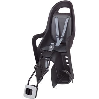Polisport Groovy Ff 29 Kindersitz für kleine Rahmen/29er Räder Schwarz und Grau SCHWARZ|SCHWARZ|grau No Size