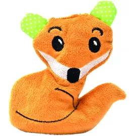 Aumüller Katzenspielzeug Fred Fuchs mit grünen Ohren - Plüschtier zum Schmusen mit Baldrianfüllung