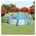 vidaXL Pool-Kuppel oval 530 x 410 x 205 cm blau