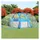 vidaXL Pool-Kuppel oval 530 x 410 x 205 cm blau