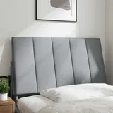 vidaXL Kopfteil-Kissen Hellgrau 80 cm Stoff - Grau