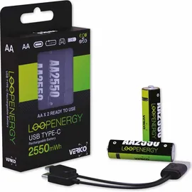 Verico LoopEnergy AA USB-C® 2er Pack