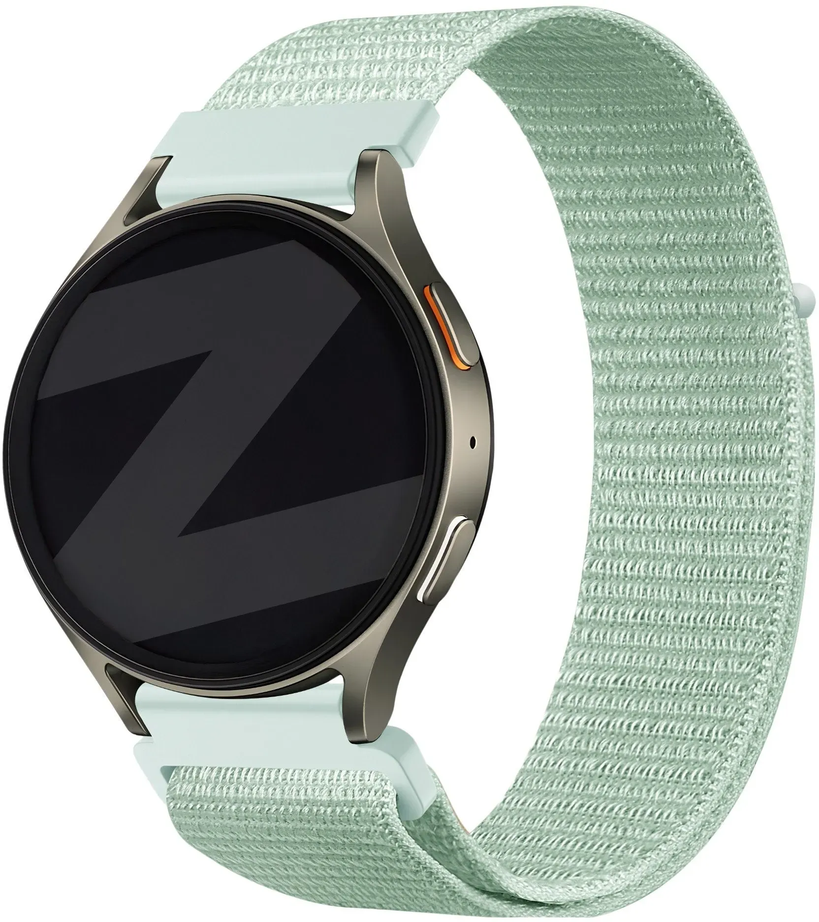Bandz Oozoo Smartwatch 20mm Armband Nylon 'Easy Fit' für Oozoo Smartwatch 20mm - Hellgrün - Klettverschluss