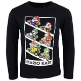 Super Mario Langarmshirt Mario Kart Jungen Kinder Shirt 100% Baumwolle 98