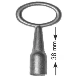 OA-Dornschlüssel, oval, V, Zinkdruckguss