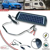 Solarpanel Ladegerät 12v 3w 0.25a für Autobatterie Solarzelle Camping Wohnmobil