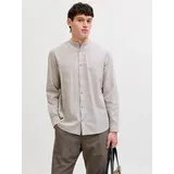 JACK & JONES Langarmhemd Beige M