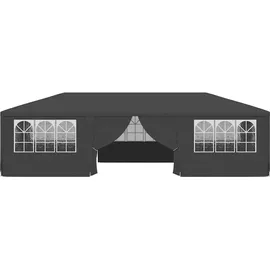 vidaXL Profi-Partyzelt 4 x 9 m inkl. 4 Seitenteile Anthrazit