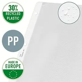 Leitz Prospekthüllen 4720 DIN A4 transparent genarbt 0,13 mm, 100 St.