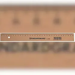 Standardgraph Holzlineal Buche natur 30cm Packung mit 10 Stück