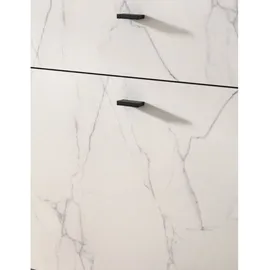 xonox.home Lowboard Stone 180x62x40 cm Weiß Aluminium/Holz/Kunststoff/MDF/Melamin/Holzwerkstoff
