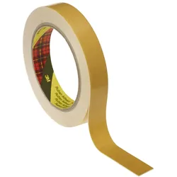 3M PE-Schaumstoff-Klebeband mit Gummi-Harz-Klebstoff 9528W, Weiß, Schutzpapier: Farbe Braun, 19 mm x 66 m, 0,8 mm