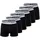 JACK & JONES SENSE TRUNKS Schwarz/Weiß M 6er Pack