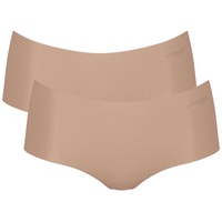 Sloggi Slip »ZERO Microfibre 2.0 Short 2P«, (2er Pack), nahtlos und unsichtbar sloggi cameo brown