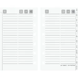 Rido / Ide Ersatzeinlage Timing 3 Adressen und Telefonregister 7,6x12,7cm