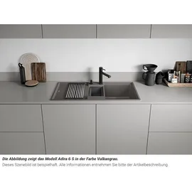 Blanco Adira 6 S links Einbauspüle silgranit 1000 x 500 mm Handbetätigung