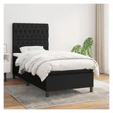 vidaXL Boxspringbett 100 x 200 cm Schwarz