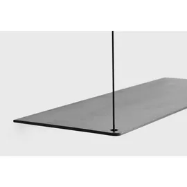Woud Wandregal 120 x 22 x 80 cm Schwarz