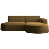 kaiser möbel Ecksofa, Sofa L form, Couch L form MODENA L STUDIO stoff Neve Hellbraun Rechts