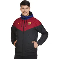 Nike Herren FC Barcelona Authentic Windrunner Jacke, Black/Noble Red/Black/Amarillo, XS