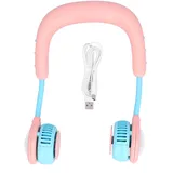 Tragbarer Nackenventilator Für Kinder – Mini-usb-ventilator Mit Aufladbarkeit Für Sport Und Outdoor-aktivitäten – Rosa