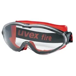 uvex Vollsichtbrille ultrasonic, UV400 schwarz/rot/transparent - 9302601 - schwarz/rot/transparent