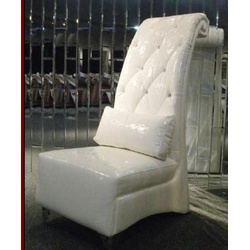 JVmoebel Chesterfield-Sessel Hoher moderner Chesterfield-Sessel in Weiß weiß