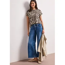 STREET ONE Shirttop mit Leo-Muster Beige 34
