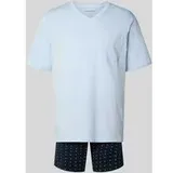 SCHIESSER Shorty Comfort Essentials navy / hellblau XL