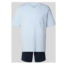 SCHIESSER Shorty Comfort Essentials navy / hellblau XL