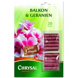 Chrysal Balkon & Geranien Düngestäbchen 20 Stück
