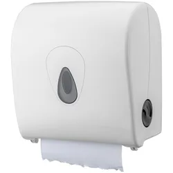 Papierhandtuchspender, Handtuchspender, Papierhandtuchhalter, Handtuchrollenspender - PQSACDK, Mini, Kunststoff, weiß