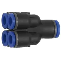 Riegler Mehrfachverteiler, Steckanschluss »Blaue Serie«, Schlauch- Ø8/4x6