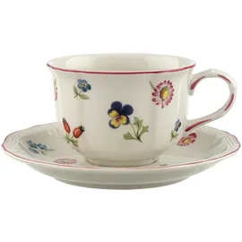 Villeroy & Boch Teetasse mit Untertasse 0,13 l Weiß 2 St.