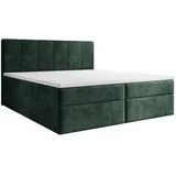 luxusbetten24 Boxspringbett Aurelia Cord mit Stauraum Grün - 180x200 - Kein Topper - Luxusbetten24 - 2 Jahre Gewährleistung - mind. 14 Tage Rückgaberecht - Grün - 180x200