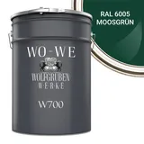 WO-WE Bodenversiegelung Betonfarbe Bodenfarbe Bodenbeschichtung W700, 1-10L, Seidenglänzend grün