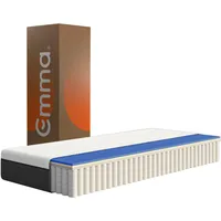 Emma Hybrid II Matratze 90x200 cm, 25 cm Höhe - Memoryschaum und Federkernmatratze mit Taschenfedern, Mittelweich H2, 5 Zonen Unterstützung, Druckentlastend und Atmungsaktiv, Waschbarer Bezug