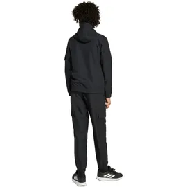 adidas Woven Cargo Trainingsanzug Schwarz/Weiß 176
